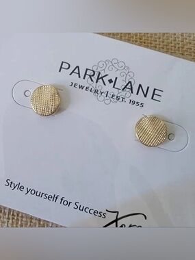 Park Lane Gold Dottie Round Stud Earrings